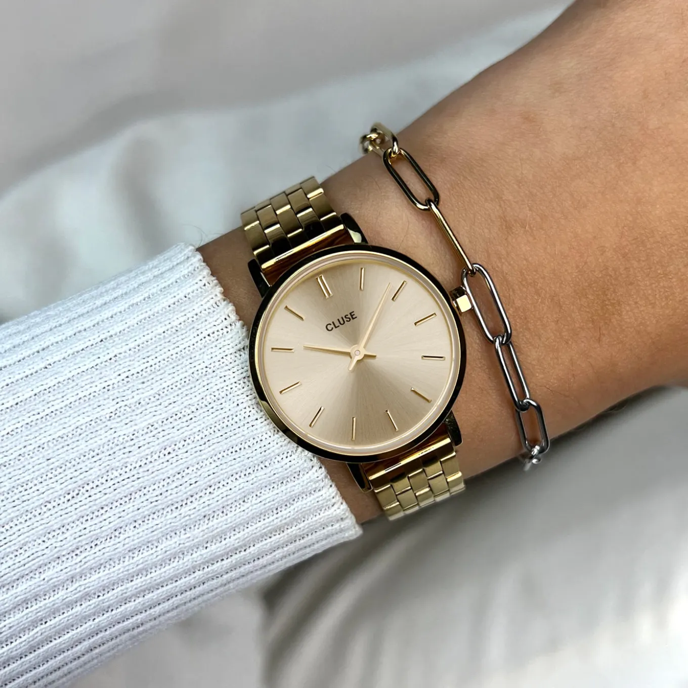 Online Boho Chic Petite Steel Watch, Gold, Gold Colour Damen Uhren Gold | Boho Chic Petite