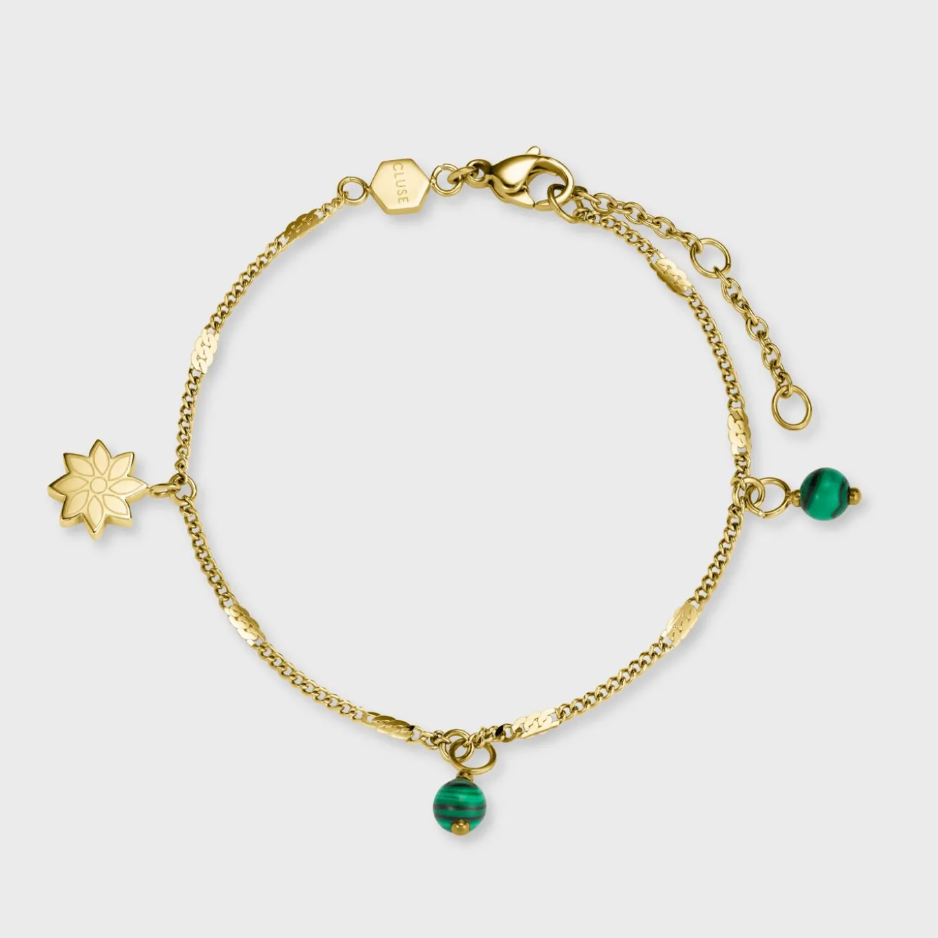 Discount Essentielle Bracelet Daisy Green, Gold Colour Armbänder