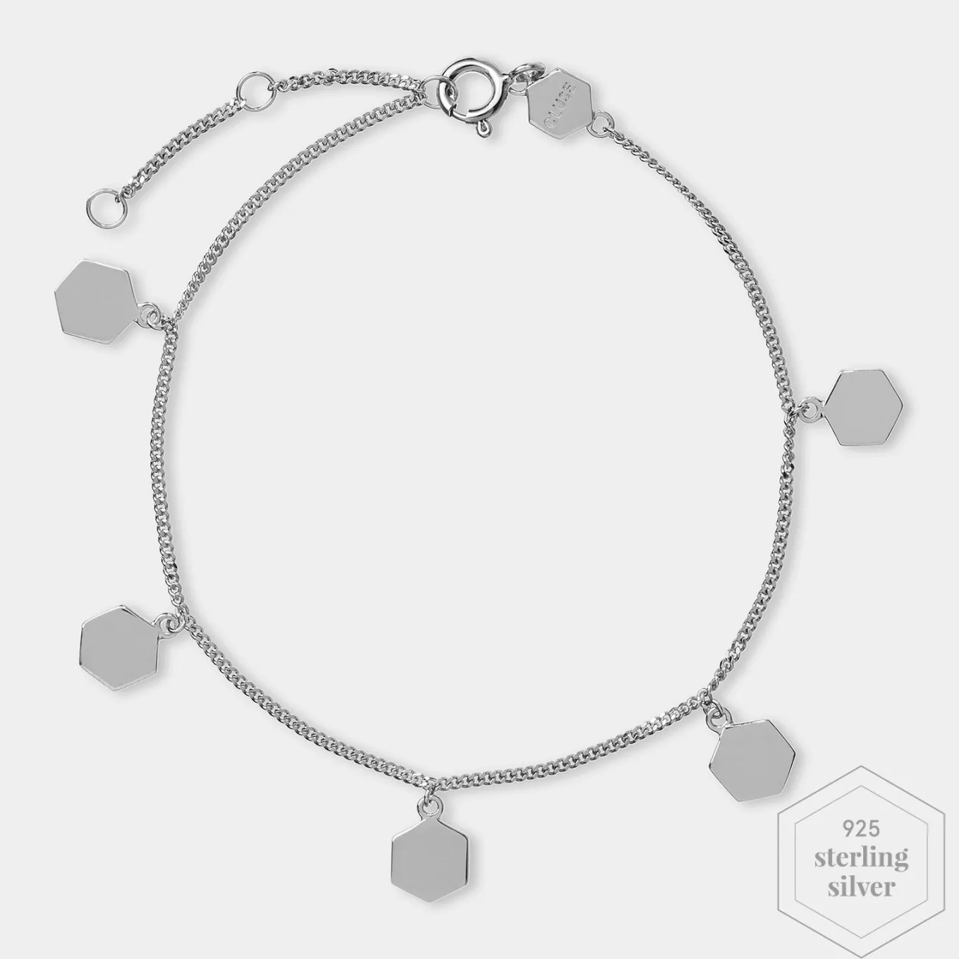 Shop Essentielle Bracelet Hexagon Charms Silver Armbänder