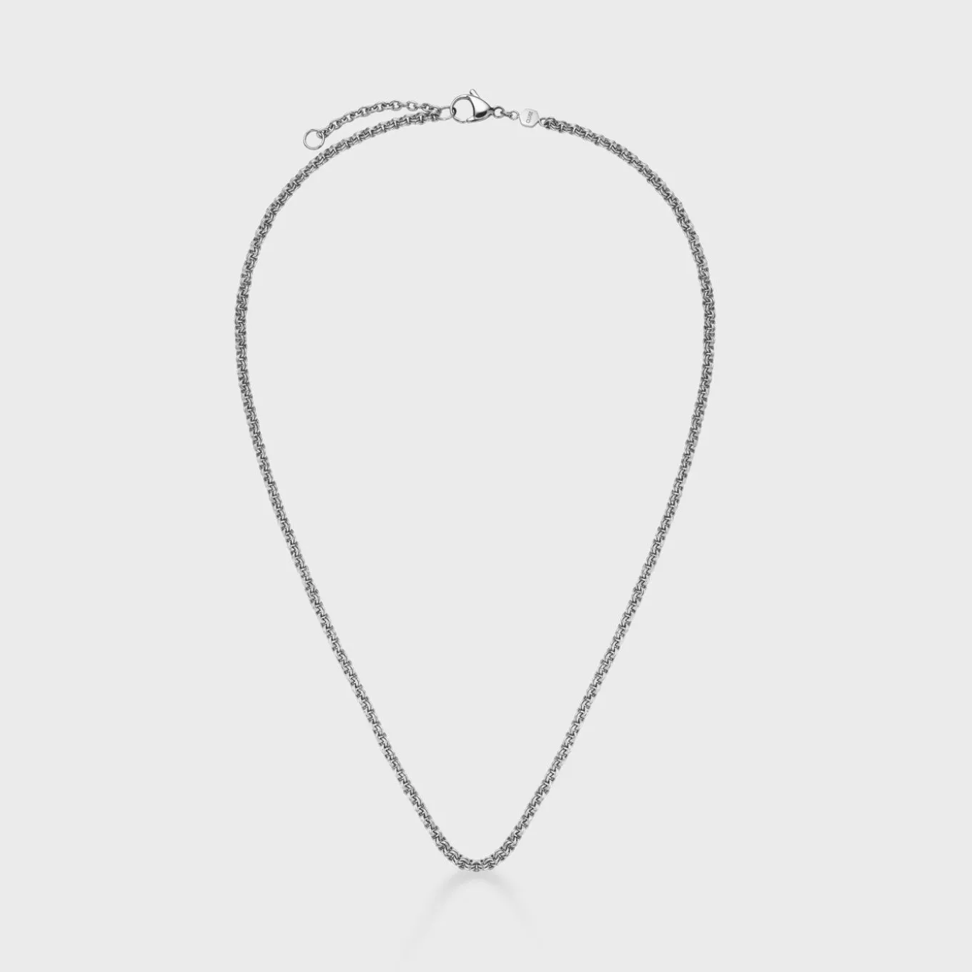 Shop Essentielle Double Link Chain Necklace, Silver Colour Ketten