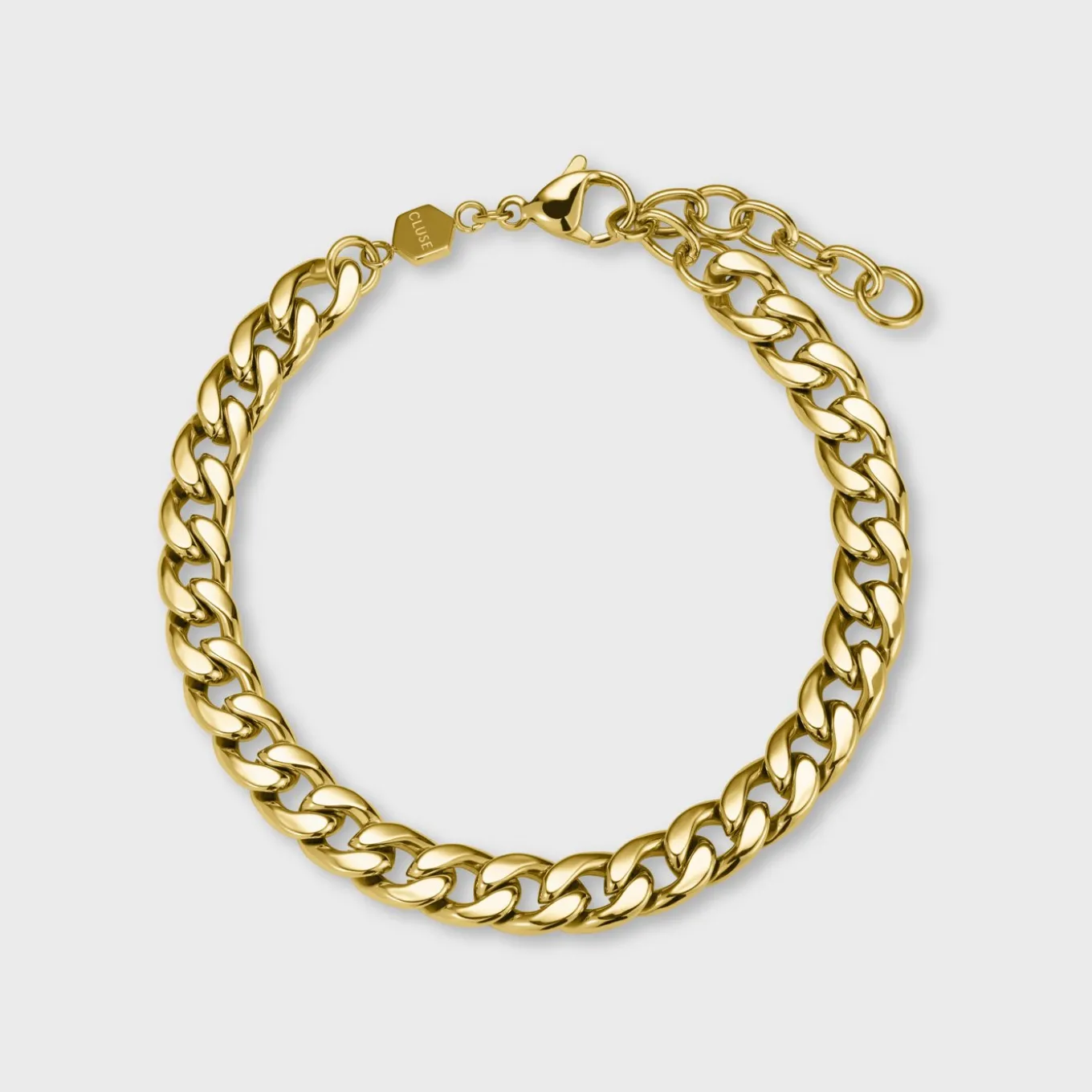 Outlet Essentielle Flat Curb Chain Bracelet Gold Colour Armbänder