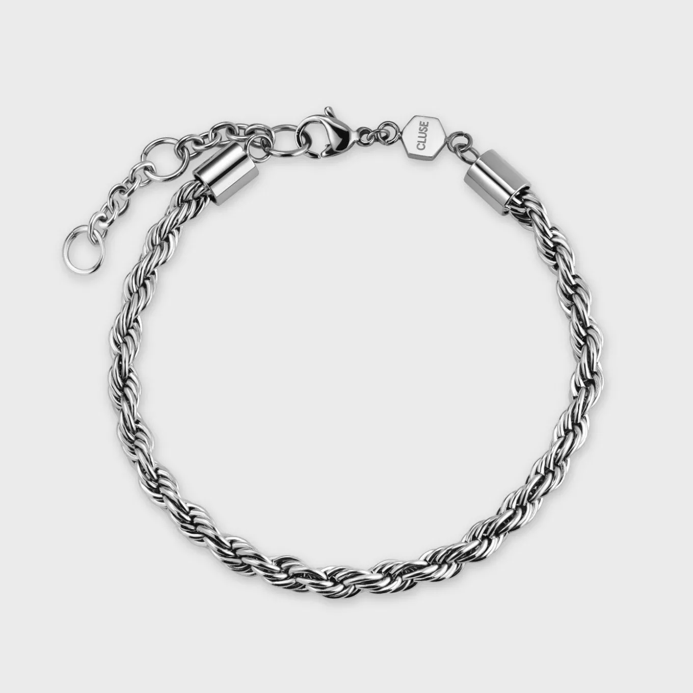 Store Essentielle Rope Bracelet Silver Colour Armbänder