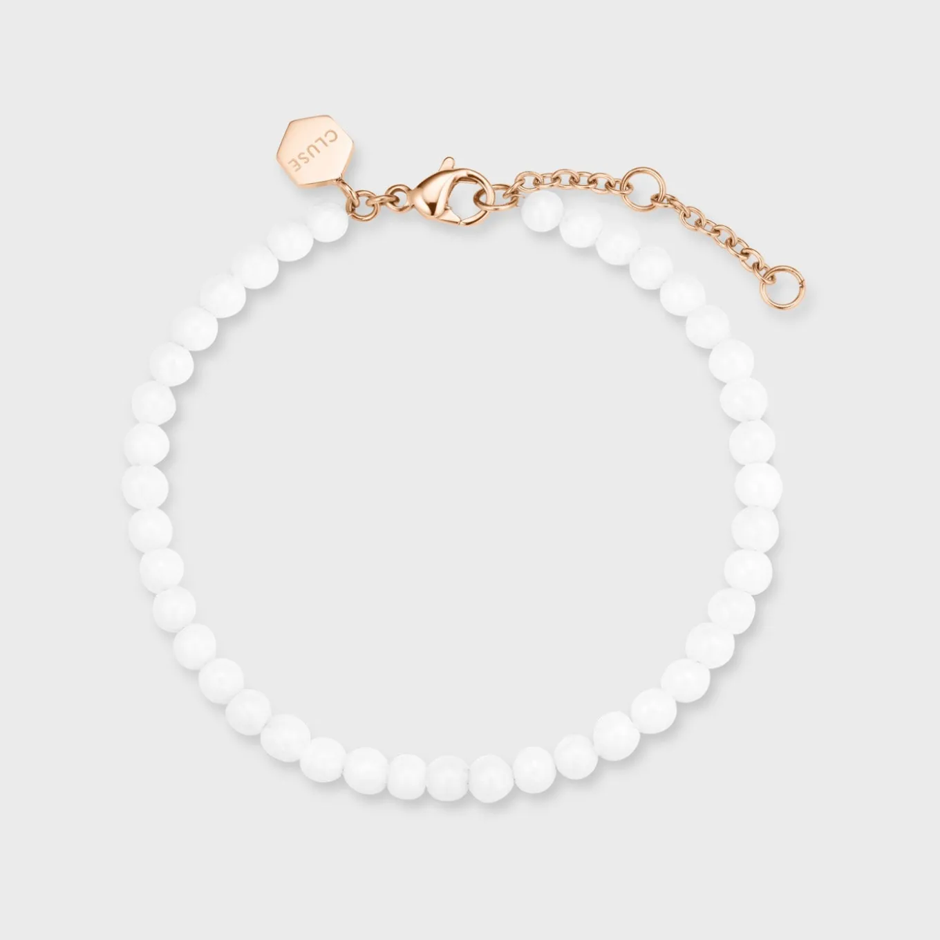 Best Essentielle White Beads Bracelet, Rose Gold Colour Armbänder