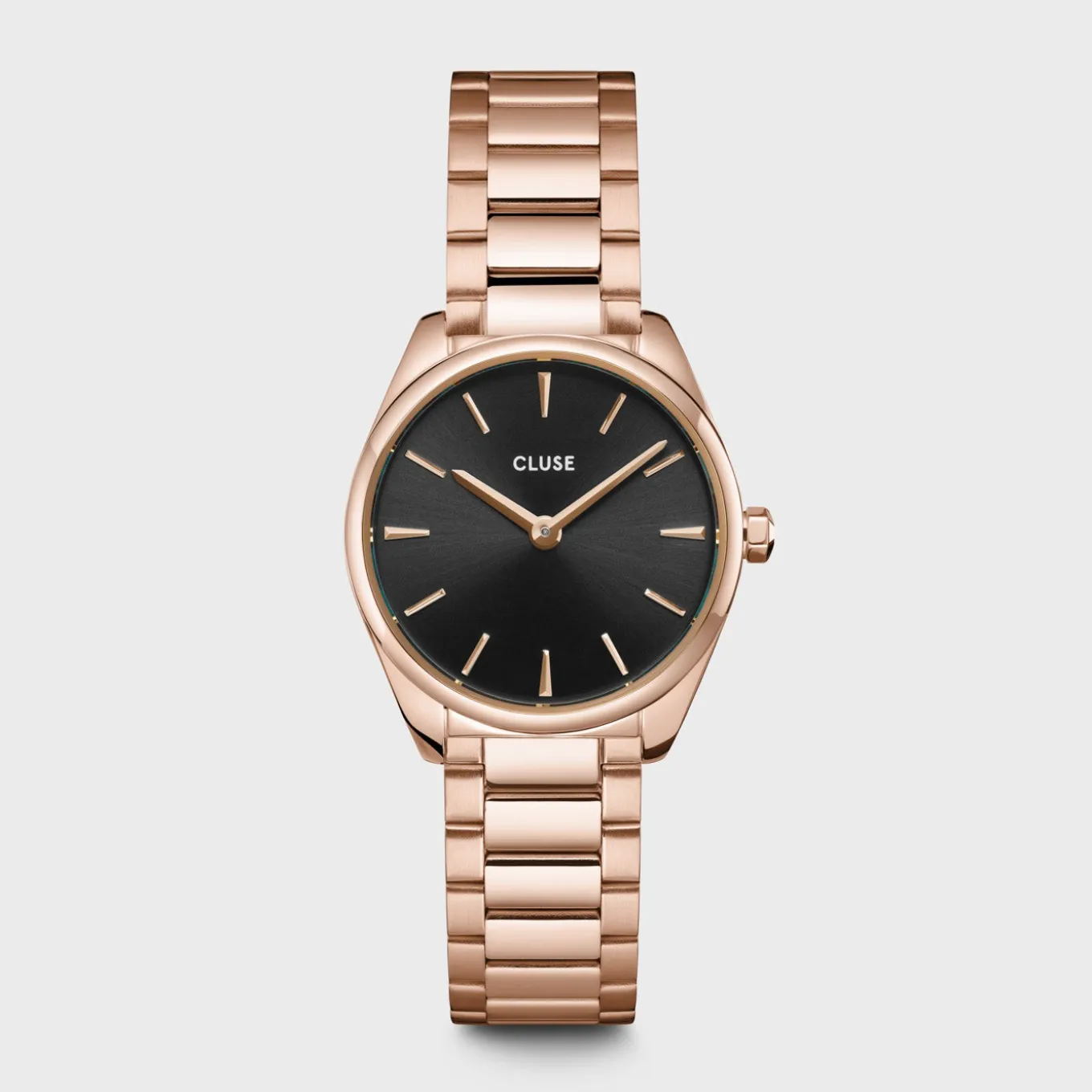 New Féroce Mini Steel, Black, Rose Gold Colour Damen Uhren Schwarz | Uhren Roségold