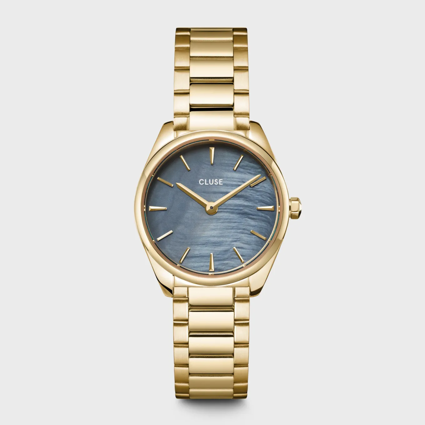 Discount Féroce Mini Watch Steel, Blue Pearl, Gold Colour Damen Uhren Gold | Féroce Mini