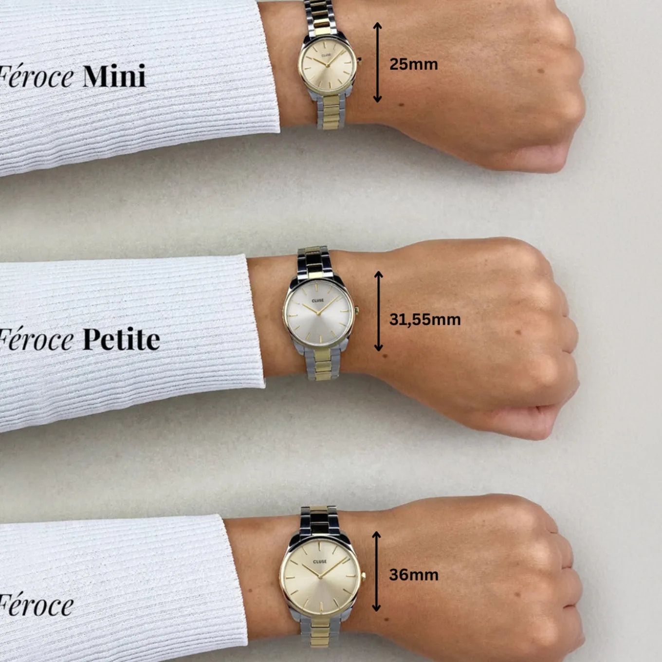 Best Féroce Petite Watch Steel, Leaf Texture Pool Blue, Gold Colour Damen Uhren Gold | Féroce Petite