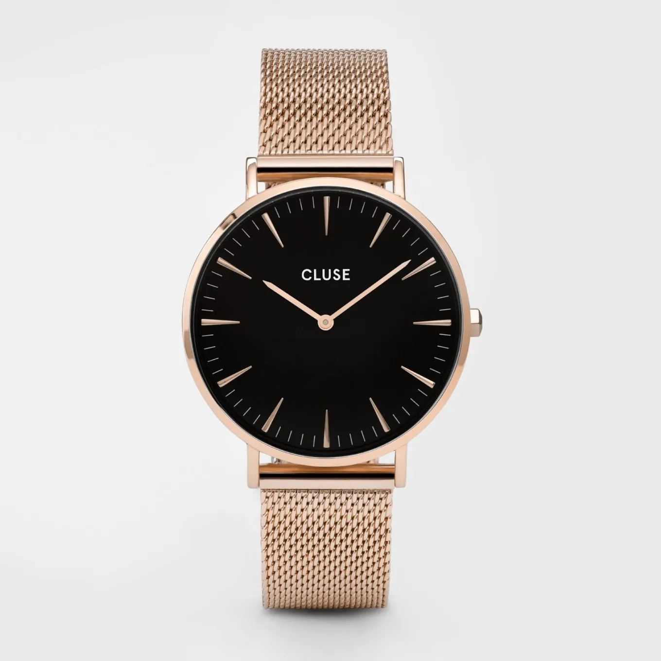 Cheap Gift Box Boho Chic Mesh Watch and Strap Rose Gold Colour Damen Boho Chic
