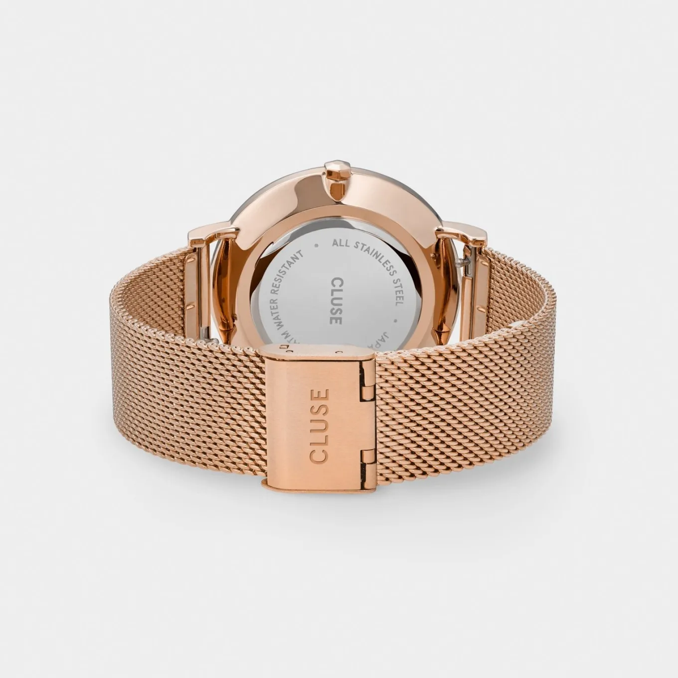 Cheap Gift Box Boho Chic Mesh Watch and Strap Rose Gold Colour Damen Boho Chic