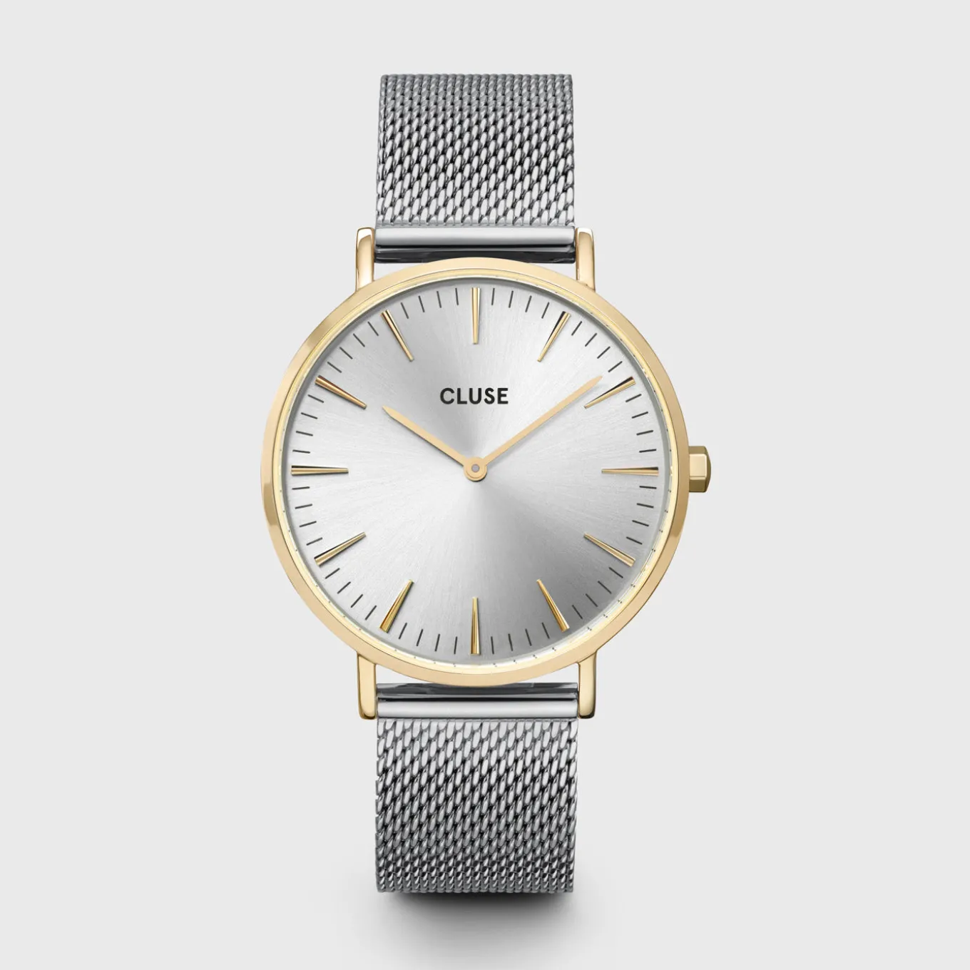 Outlet Gift Box Boho Chic Watch Mesh Bicolour and Mixed Chain Pearl Bracelet Gold Colour Damen Boho Chic