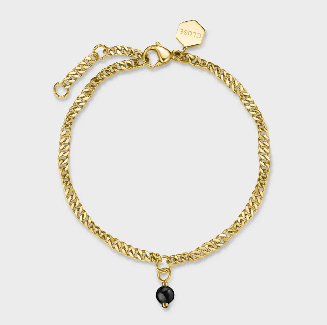Hot Gift Box Féroce Mini Watch Black & Chain Bracelet, Gold Colour Damen Féroce Mini