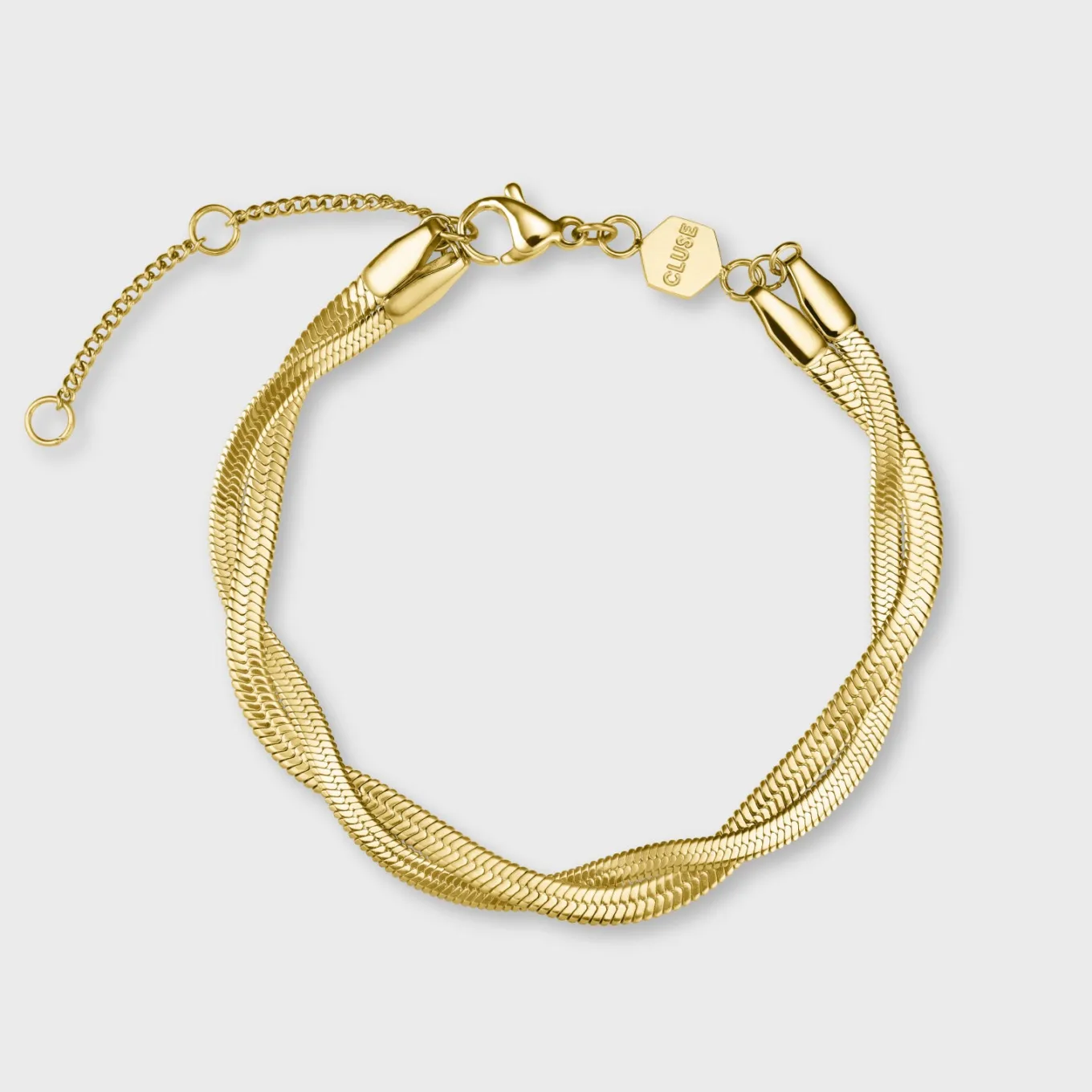 Flash Sale Gift Box Gracieuse Petite Watch Steel, Black & Twisted Snake Bracelet, Gold Colour Damen Gracieuse Petite