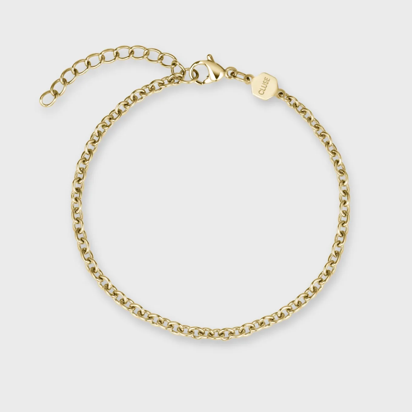 Hot Gift Box La Tétragone Full Gold Steel Watch & Curb Chain Bracelet, Gold Colour Damen La Tétragone
