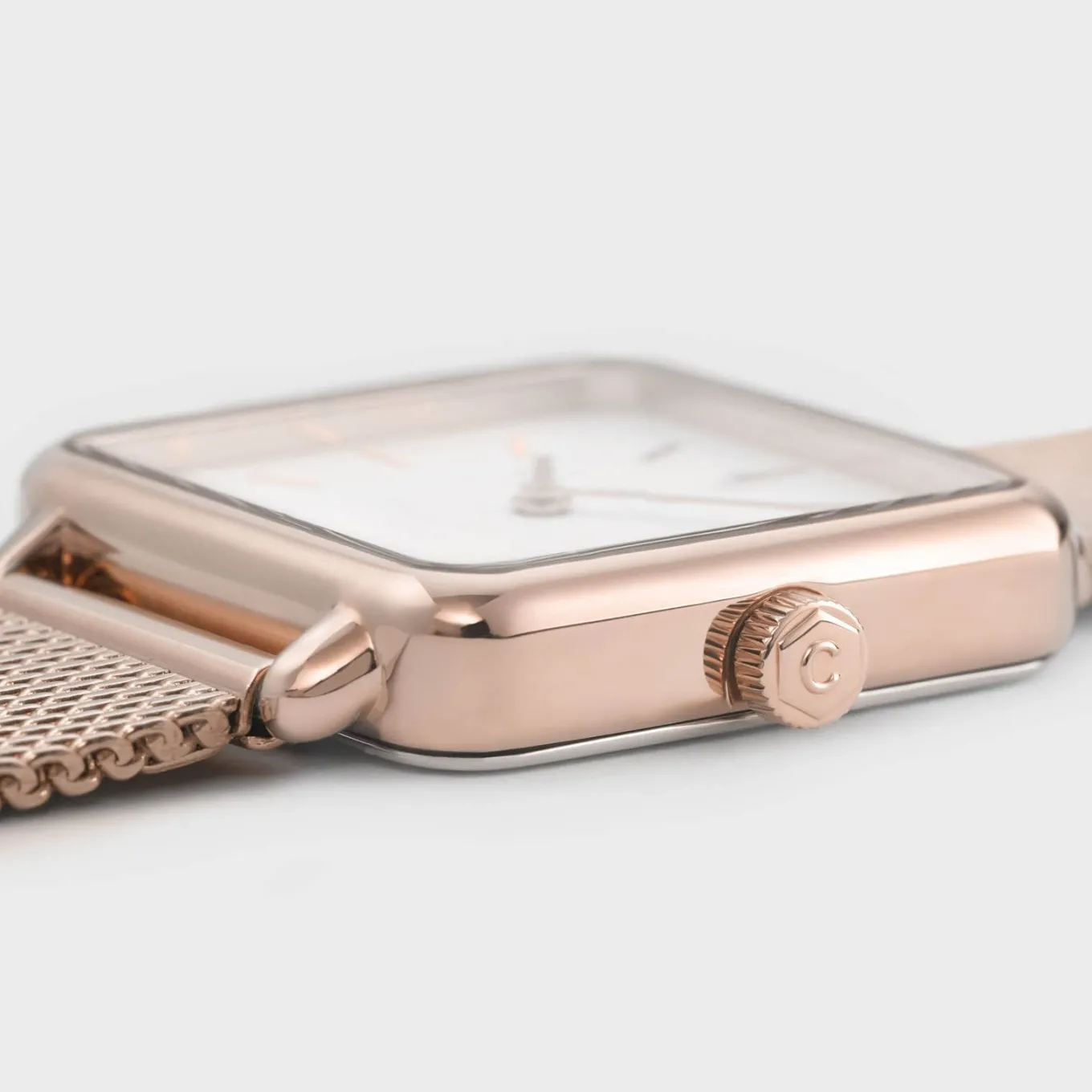 Fashion Gift Box La Tétragone Watch Hexagon Bracelet Rose Gold Colour Damen La Tétragone