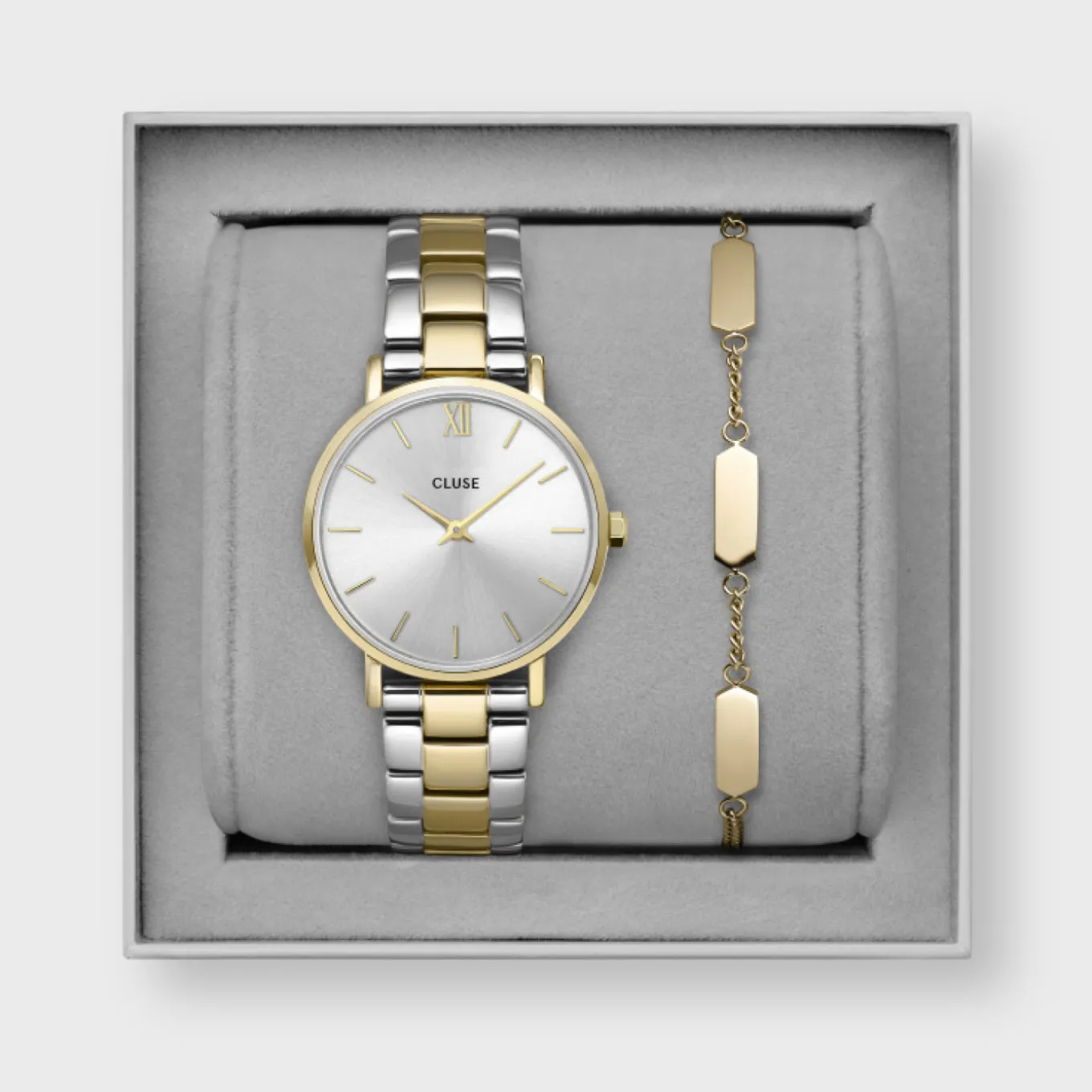 Shop Gift Box Minuit Watch and Bracelet Gold Colour Damen Minuit