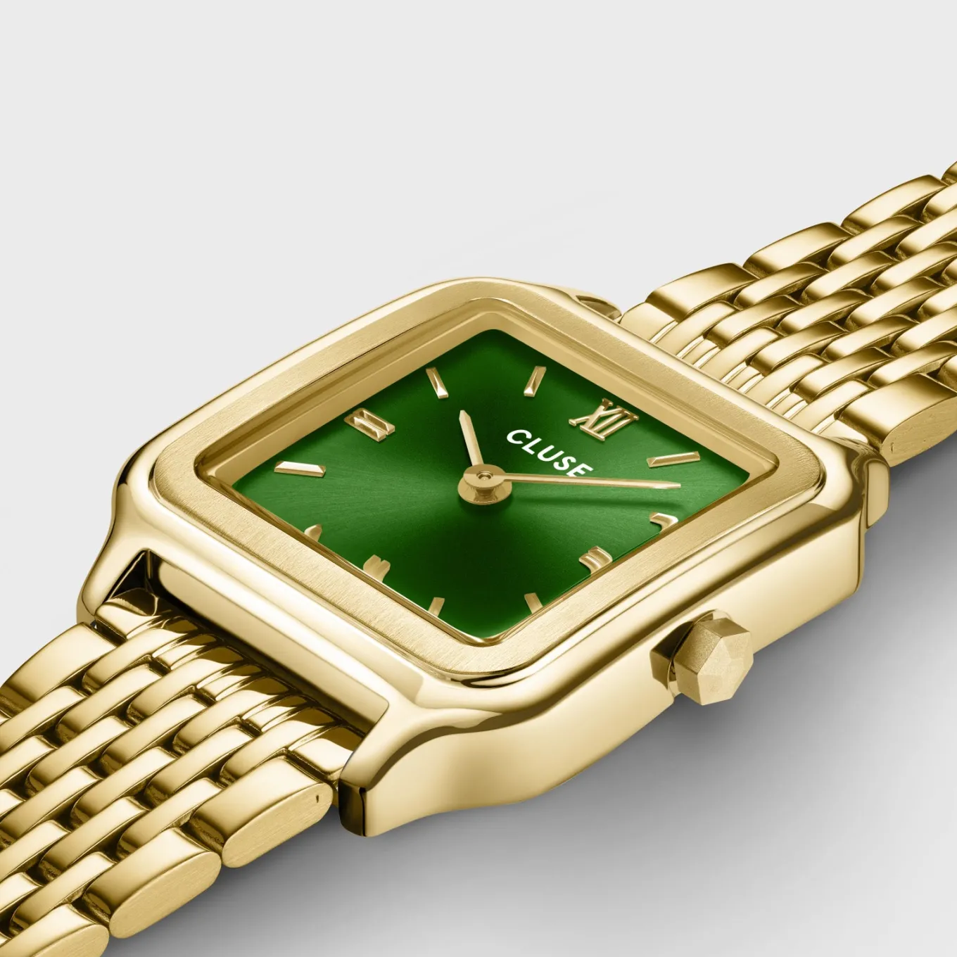 Hot Gracieuse Petite Watch Double Steel, Forest Green, Gold Colour Damen Uhren Gold | Gracieuse Petite