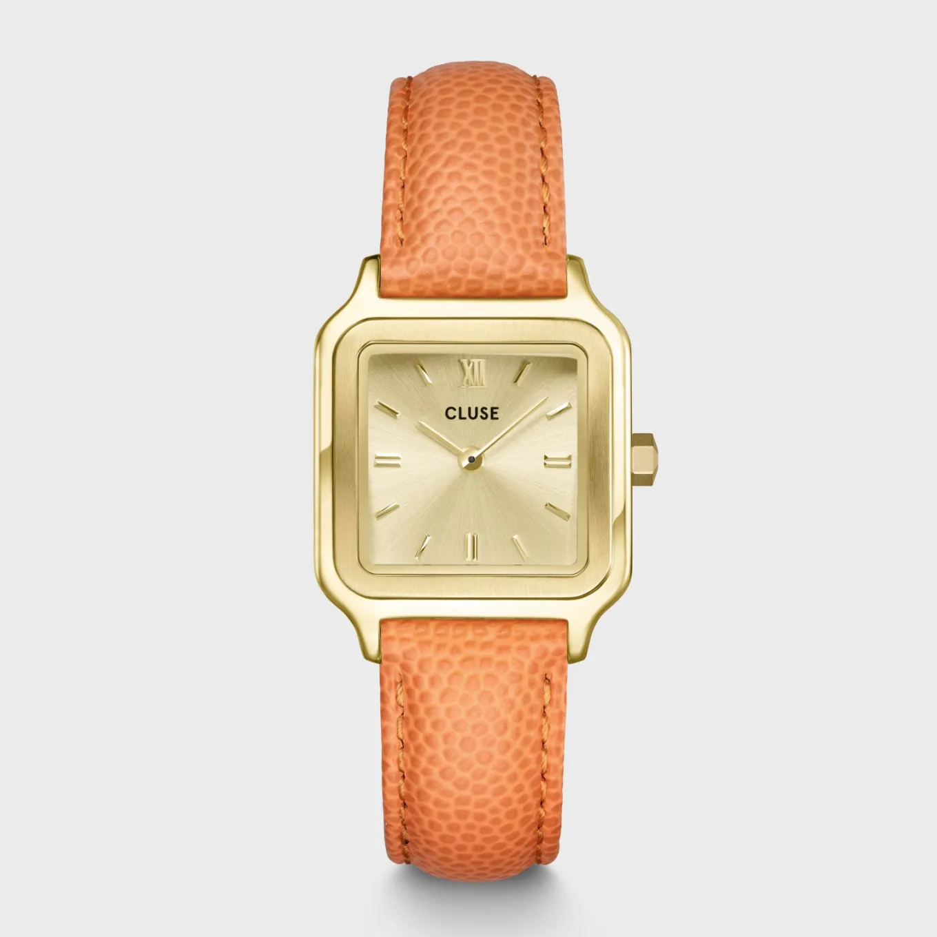 Store Gracieuse Petite Watch Leather, Apricot Lizard, Gold Colour Damen Uhren Gold | Gracieuse Petite