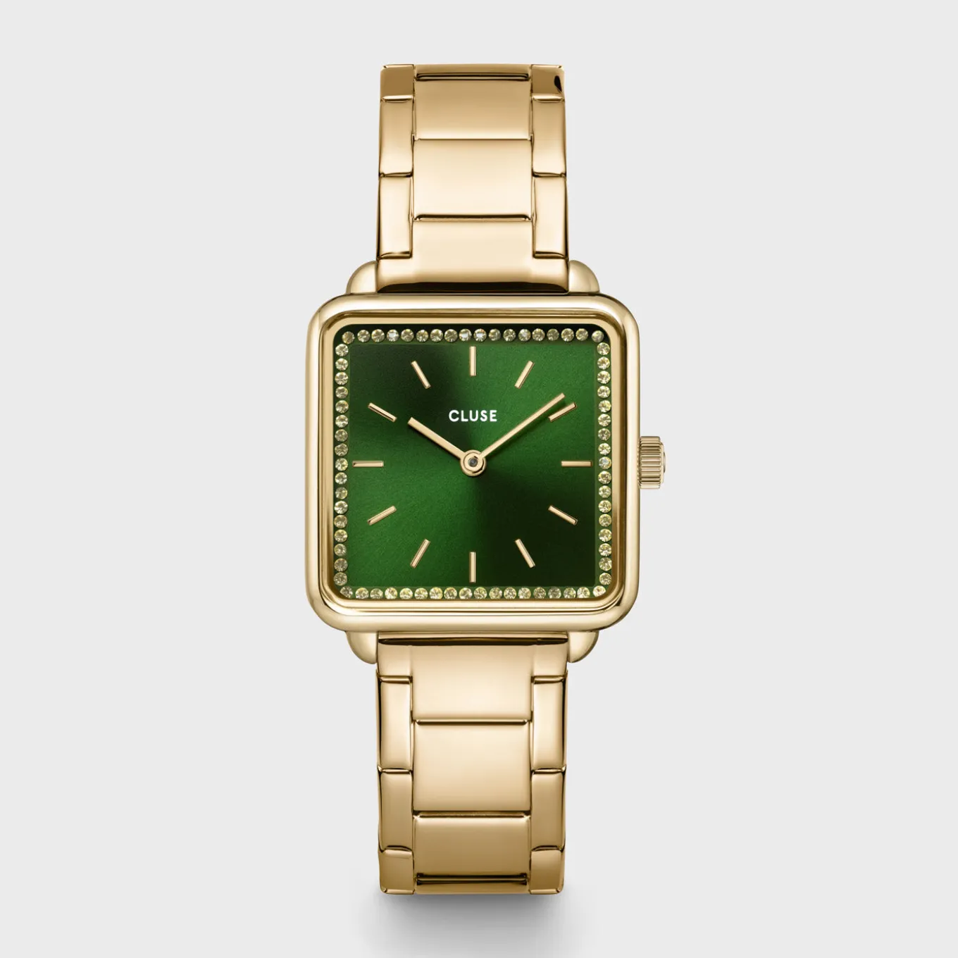 Clearance La Tétragone Watch Steel stones Green, Gold Colour Damen Uhren Gold | La Tétragone