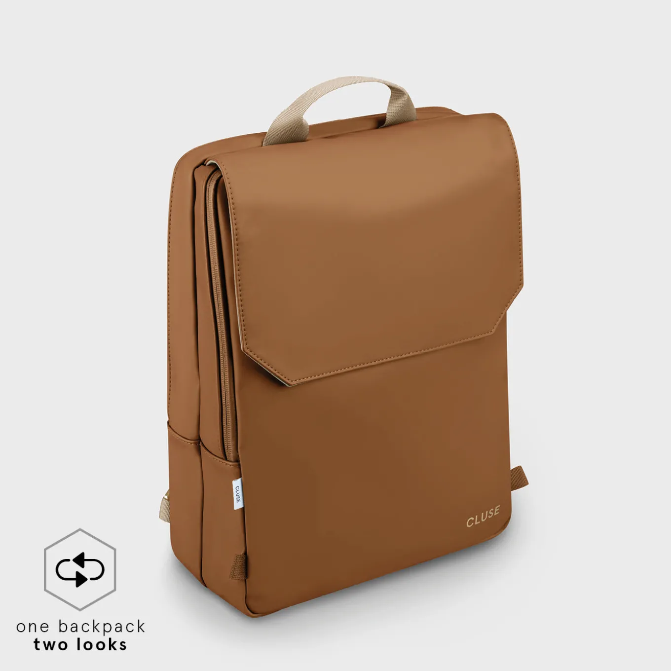 Flash Sale Le Réversible Backpack, Camel Beige, Gold Colour Le Réversible