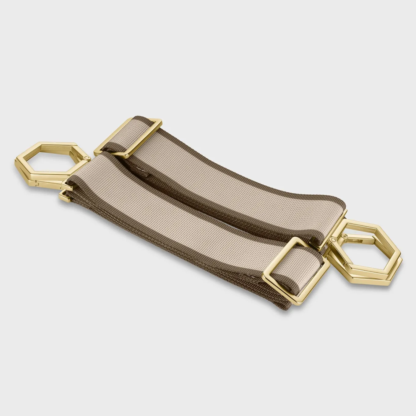 Flash Sale Le Réversible Straps, Striped Beige Brown, Gold Colour Le Réversible | Le Réversible