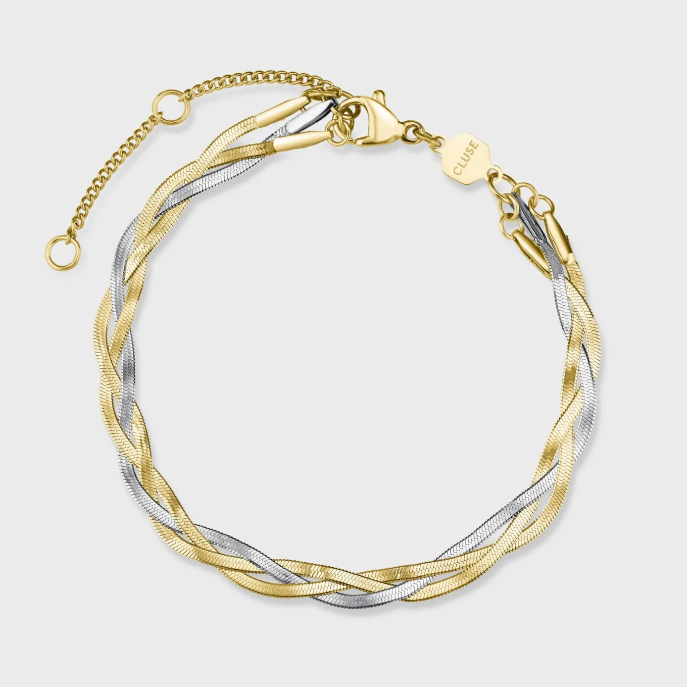 Fashion Élevé Braided Snake Bracelet, Bicolour Armbänder