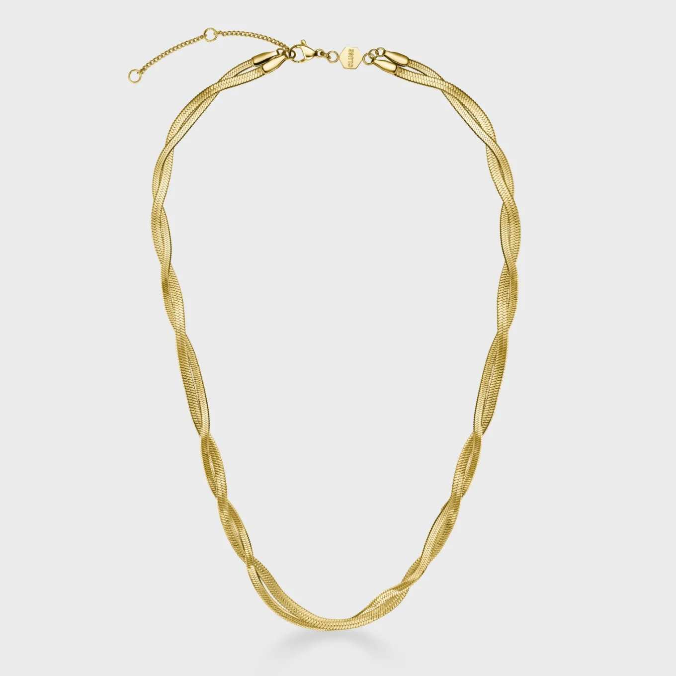 Cheap Élevé Twisted Snake Necklace, Gold Colour Ketten