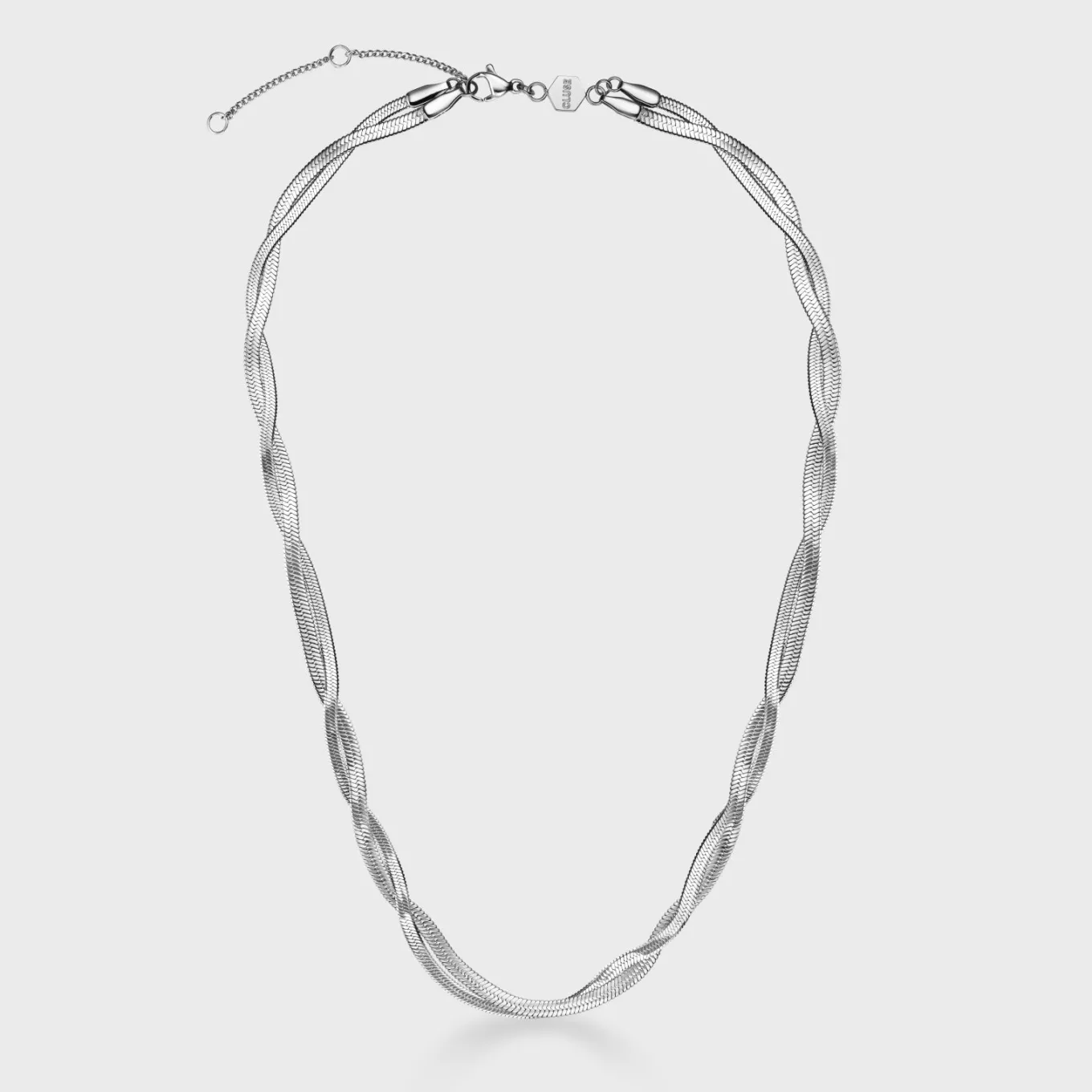 Online Élevé Twisted Snake Necklace, Silver Colour Ketten