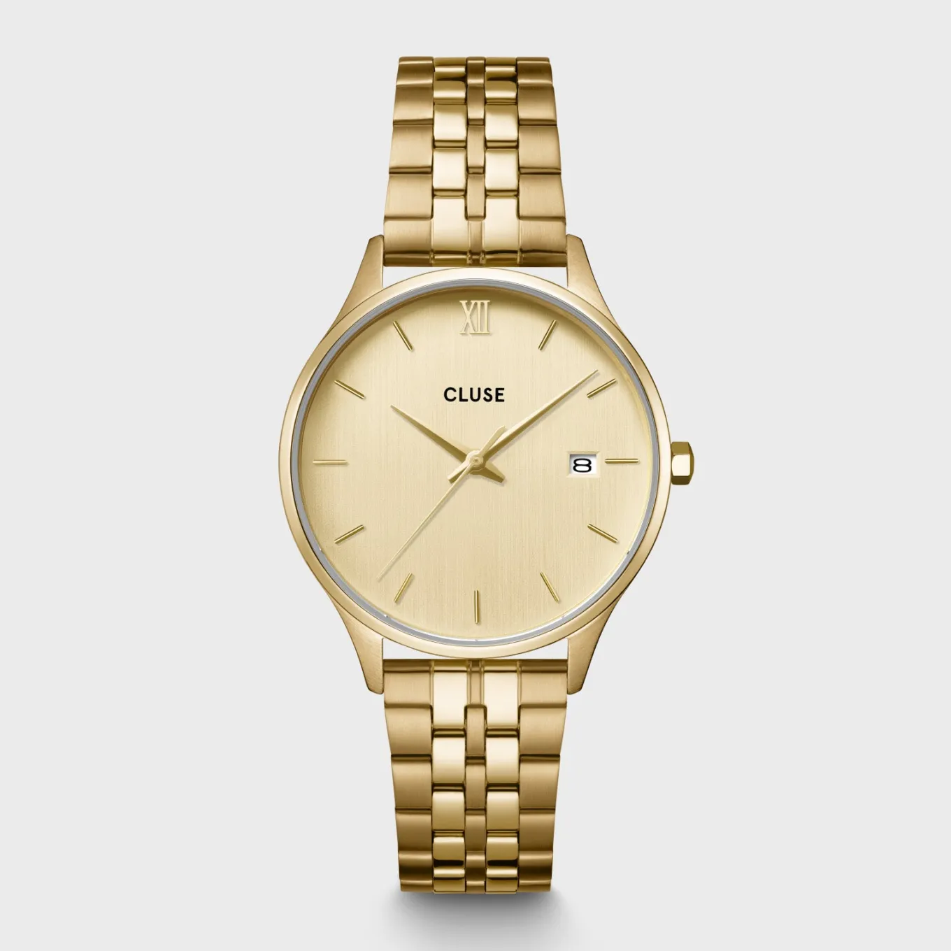 Fashion Minuit Date Watch Steel, Full Gold Colour Damen Uhren Gold | Minuit