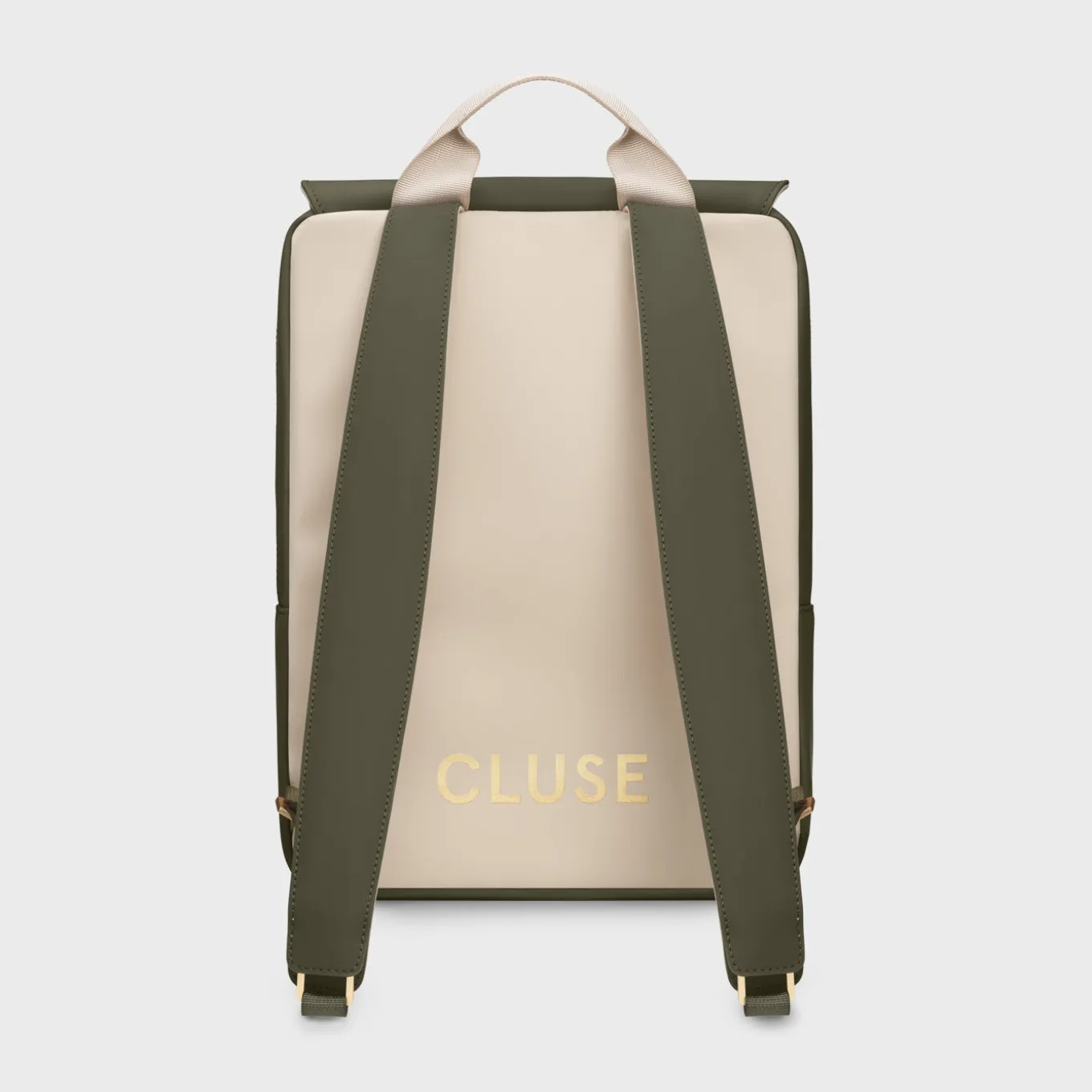 Cheap Nuitée Backpack, Dark Green Beige, Gold Colour Nuitée