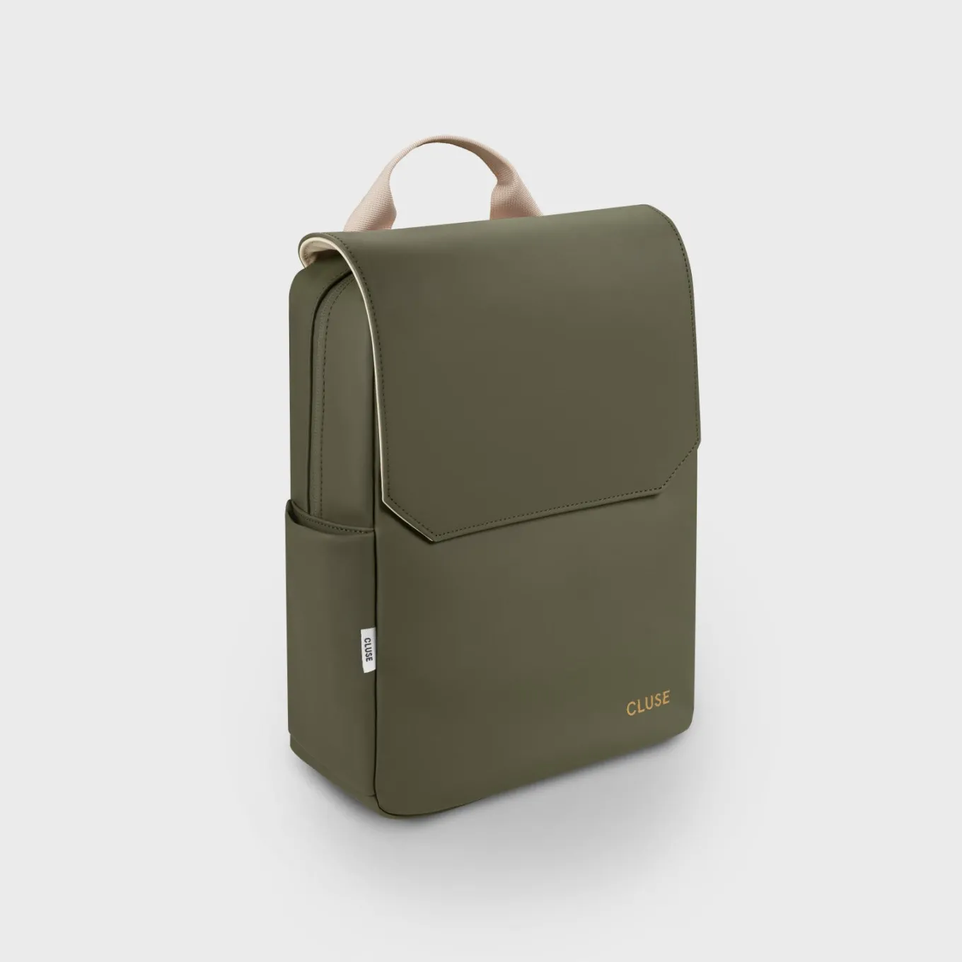 Sale Nuitée Petite Backpack, Dark Green Beige, Gold Colour Nuitée Petite