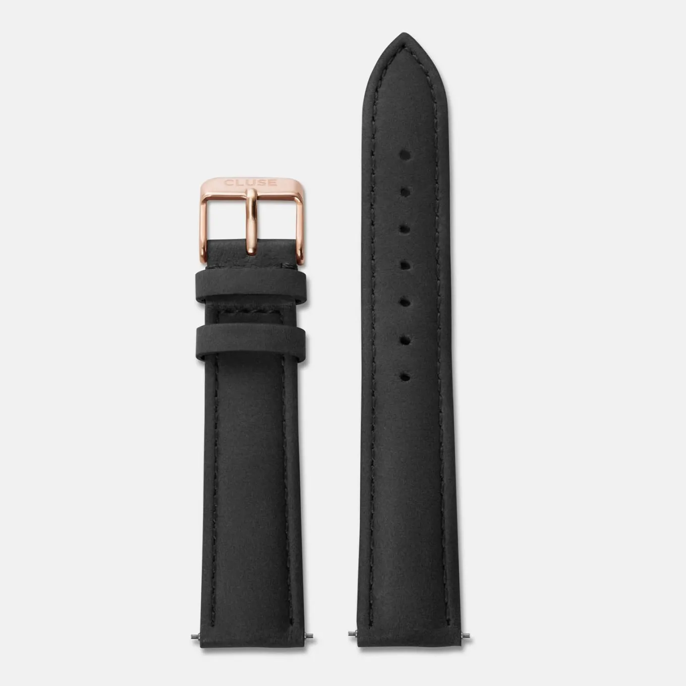 Clearance Strap 18 mm Leather Black, Rose Gold Colour Damen Boho Chic Armbänder Shoppen | Féroce Armbänder Shoppen