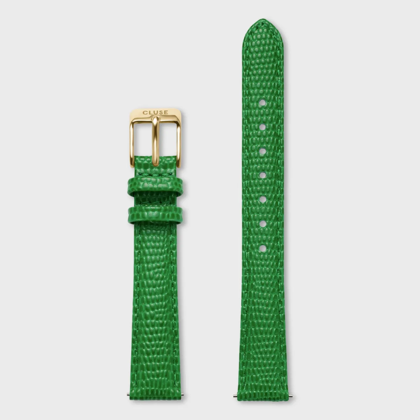 Store Strap 14 mm Leather Emerald Green Lizard, Gold Colour Damen Fluette Armbänder Shoppen | Gracieuse Petite Armbänder Shoppen