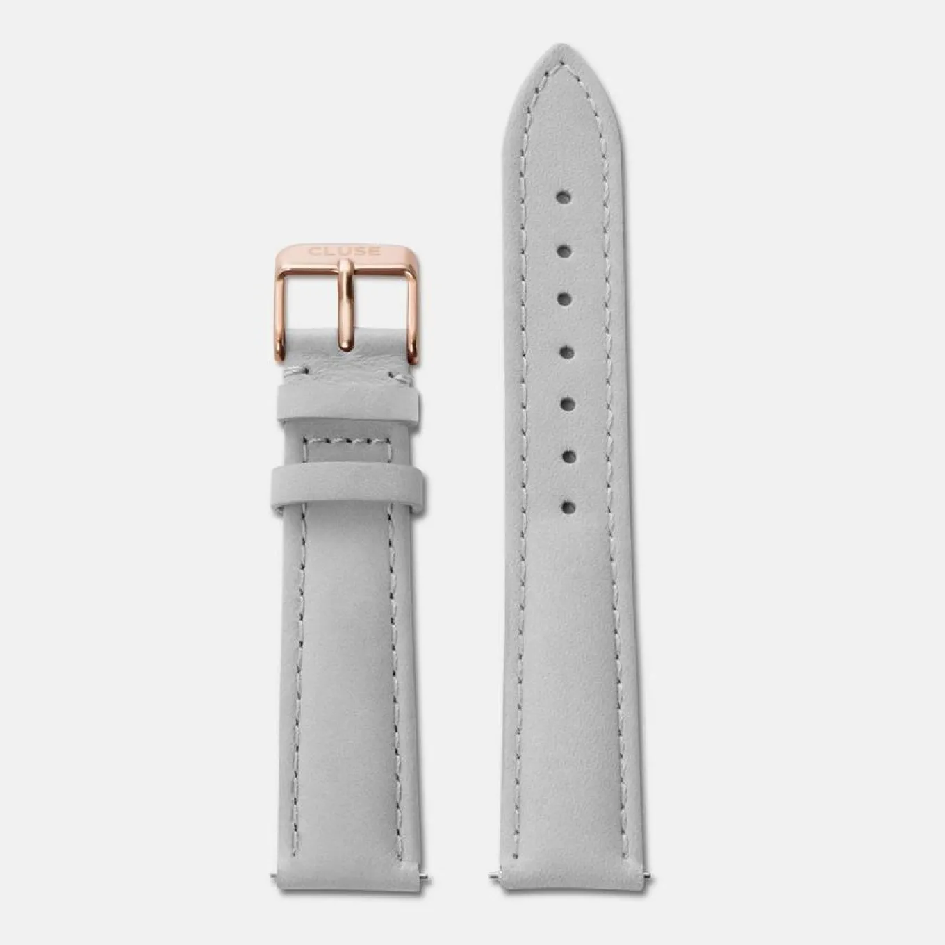 Shop Strap 18 mm Leather Grey, Rose Gold Colour Damen Boho Chic Armbänder Shoppen | Féroce Armbänder Shoppen