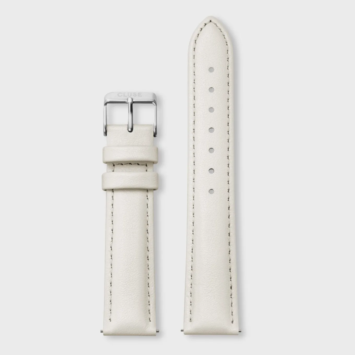 Sale Strap 18 mm Leather Off-White, Silver Colour Damen Boho Chic Armbänder Shoppen | Féroce Armbänder Shoppen