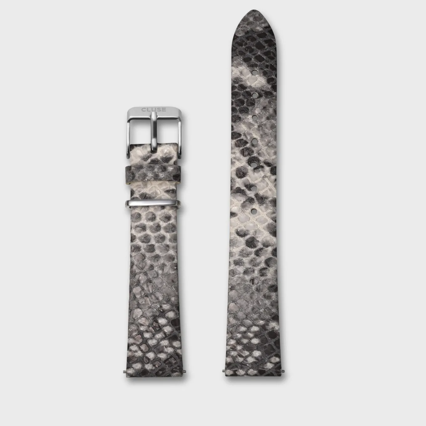 Cheap Strap 16 mm Leather Python Grey, Silver Colour Damen La Tétragone Armbänder Shoppen | La Tétragone Multifunction Armbänder Shoppen