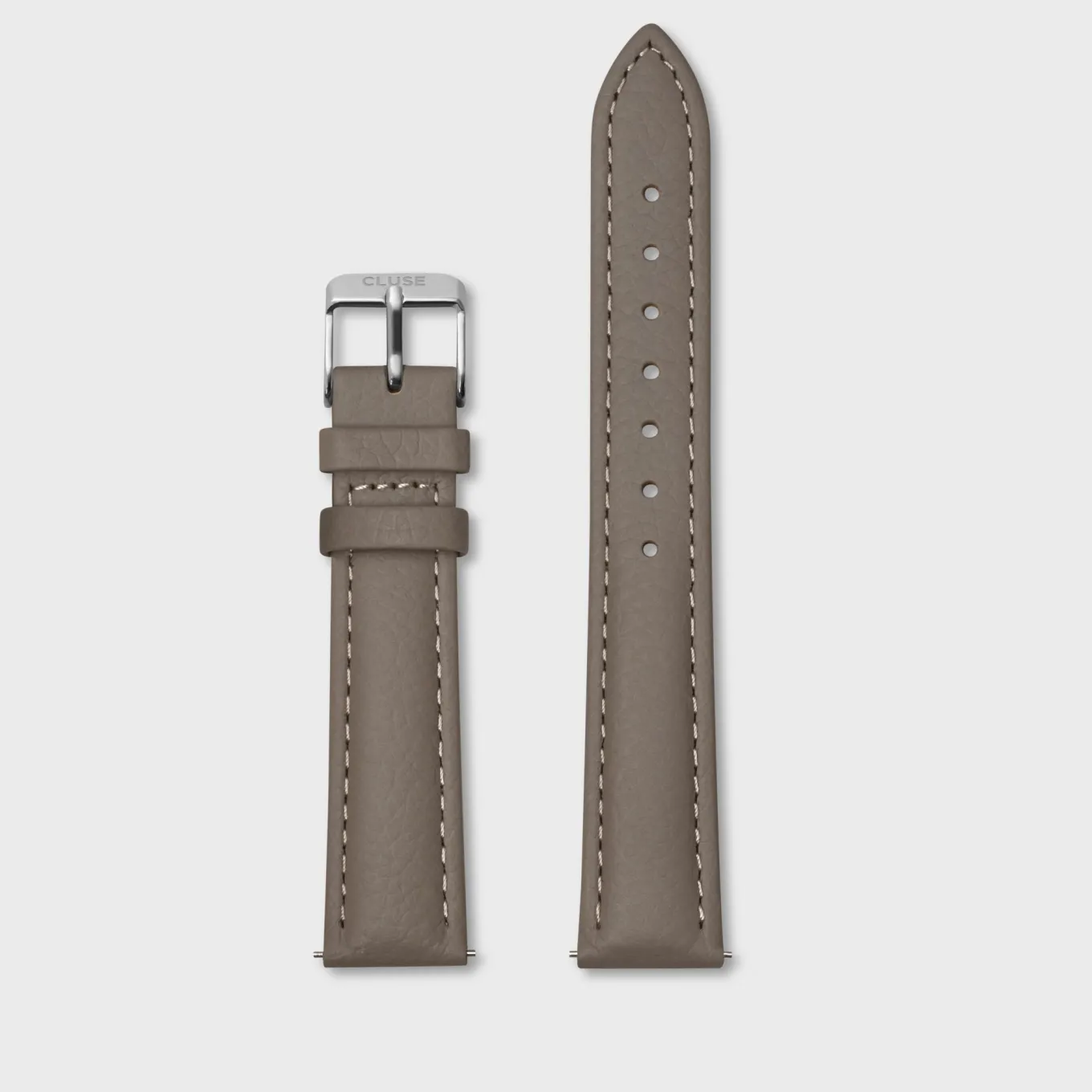 Fashion Strap 16 mm Leather Taupe, Silver Colour Damen La Tétragone Armbänder Shoppen | La Tétragone Multifunction Armbänder Shoppen