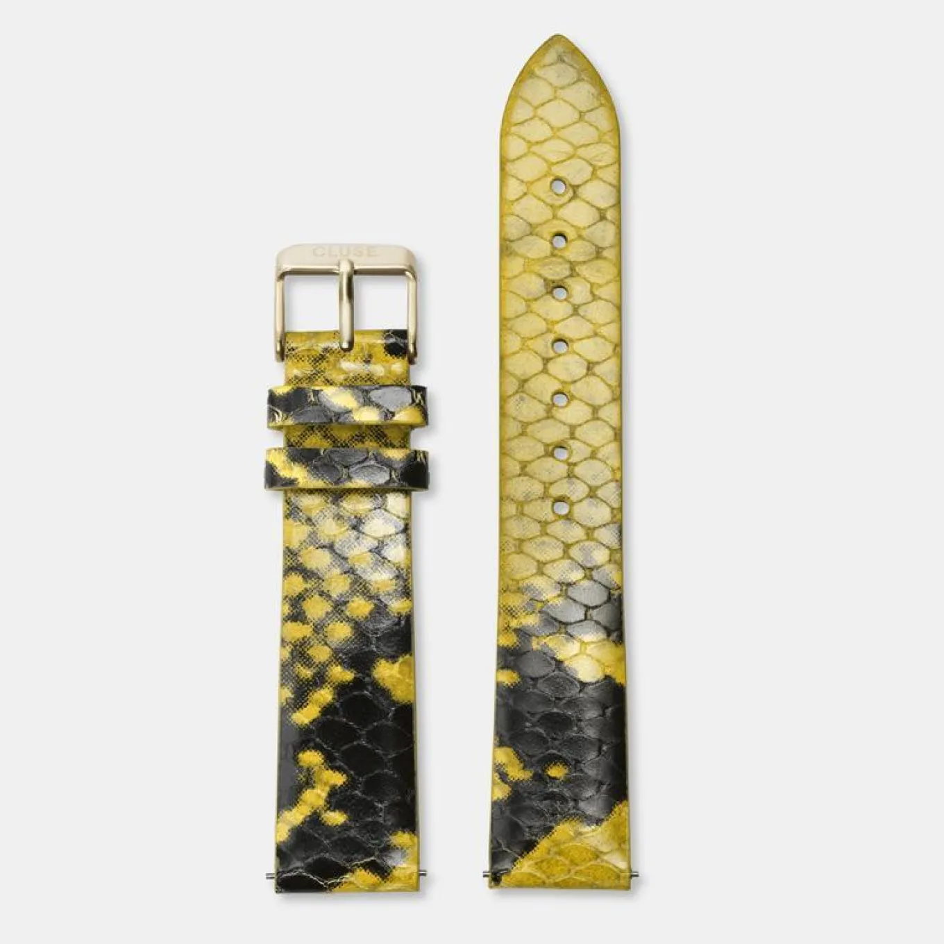 Best Sale Strap 18 mm Leather Yellow Python, Gold Colour Damen Boho Chic Armbänder Shoppen | Féroce Armbänder Shoppen