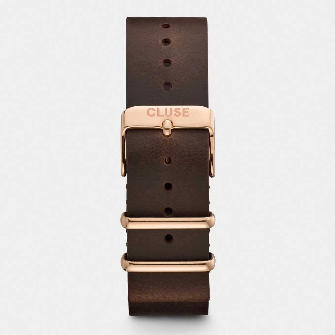 Discount Strap 20 mm Nato Leather Brown, Rose Gold Colour Herren Aravis Chrono Armbänder Shoppen | Aravis Armbänder Shoppen