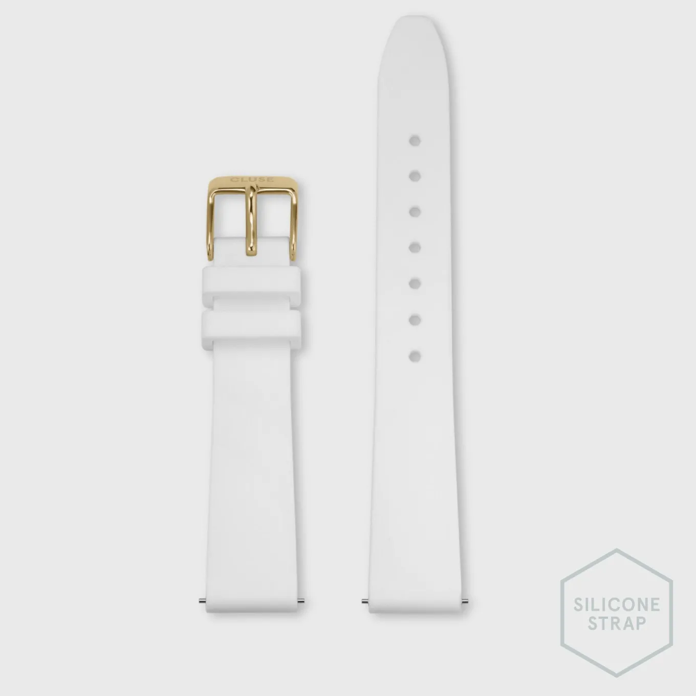 Best Strap 16 mm Silicone White, Gold Colour Damen La Tétragone Armbänder Shoppen | La Tétragone Multifunction Armbänder Shoppen