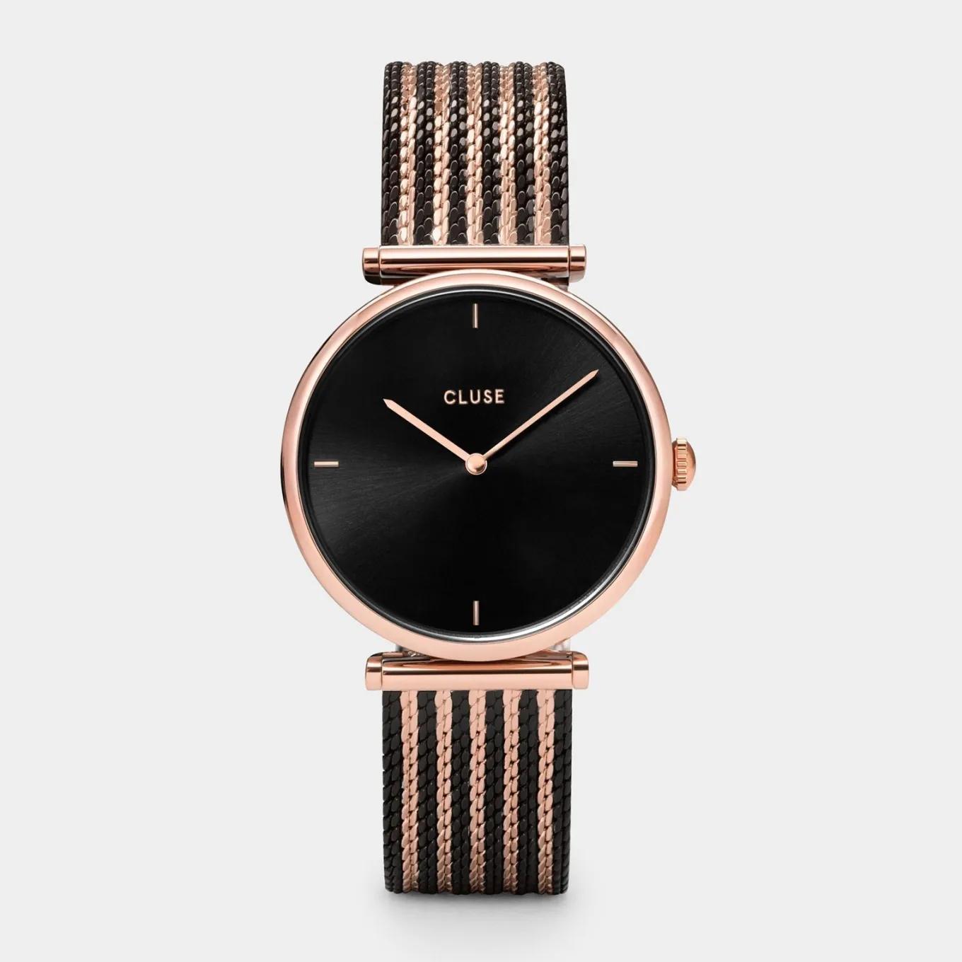 Best Sale Triomphe Mesh Bicolour Rose Gold Black /Black Damen Uhren Schwarz | Uhren Roségold