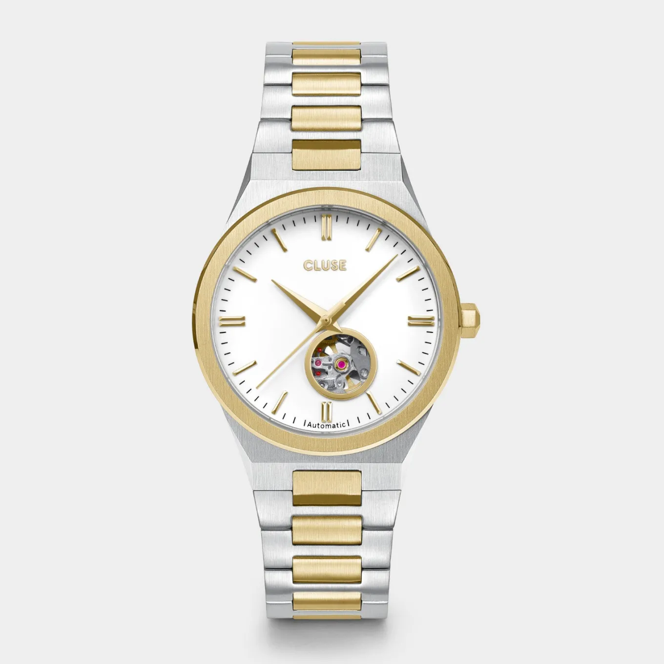 Fashion Vigoureux Automatic Watch, White, Bicolour Damen Vigoureux